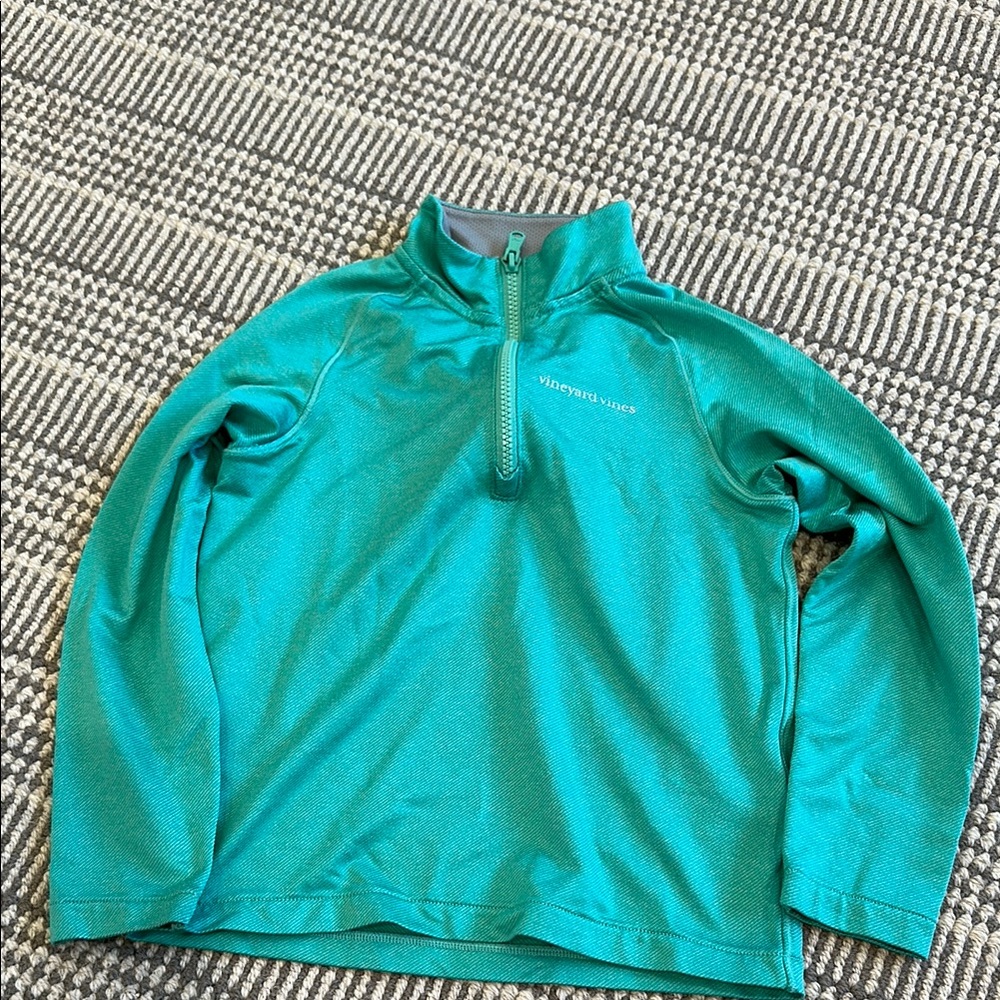 Vineyard Vines Aqua Quarter-Zip Pullover